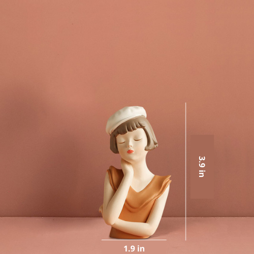 Modern Girl Sculpture Figurine