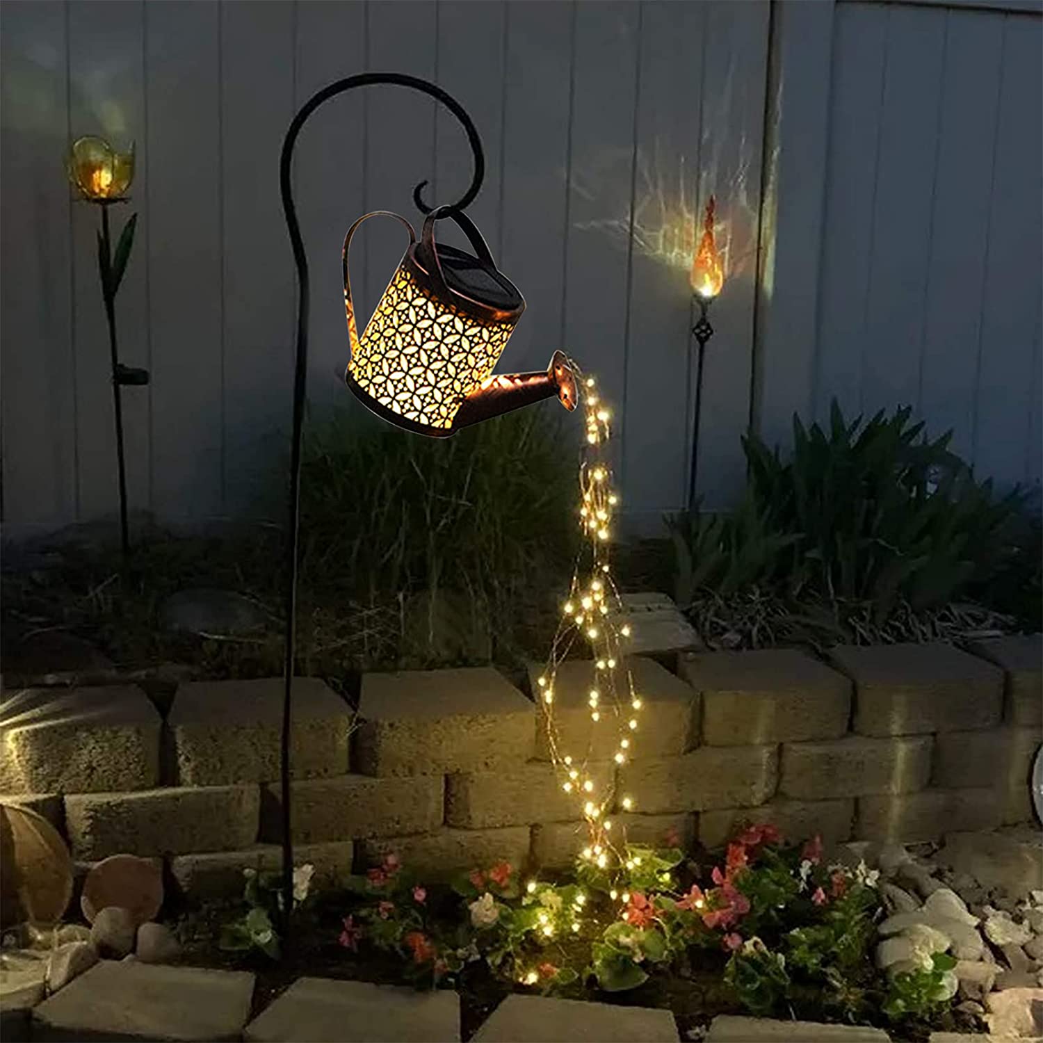 Solar Watering Can Light Hanging Kettle Light