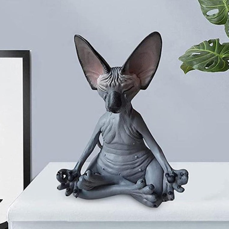 Cat Meditate Collectible Figurines