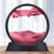 Moving Sand Art Picture Round Glass 3D Hourglass